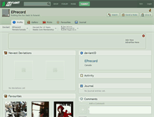 Tablet Screenshot of eprecord.deviantart.com