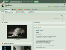Tablet Screenshot of fourcrows.deviantart.com