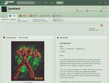 Tablet Screenshot of danatharel.deviantart.com