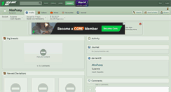 Desktop Screenshot of misspussy.deviantart.com