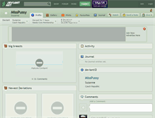 Tablet Screenshot of misspussy.deviantart.com