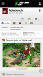 Mobile Screenshot of holepunch.deviantart.com