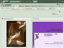 Tablet Screenshot of karlajkitty.deviantart.com