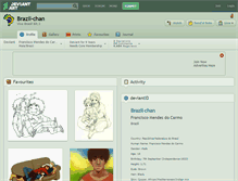 Tablet Screenshot of brazil-chan.deviantart.com