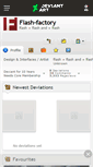 Mobile Screenshot of flash-factory.deviantart.com
