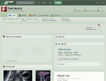 Tablet Screenshot of flash-factory.deviantart.com