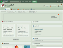 Tablet Screenshot of lawrenceolaf.deviantart.com