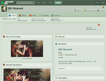 Tablet Screenshot of dbz-obsessed.deviantart.com