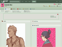 Tablet Screenshot of outside-box.deviantart.com