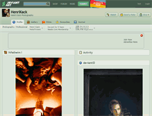 Tablet Screenshot of henrikack.deviantart.com