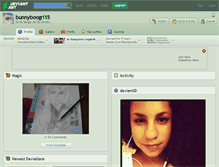Tablet Screenshot of bunnyboogrl15.deviantart.com