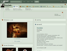 Tablet Screenshot of desollado.deviantart.com