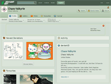 Tablet Screenshot of chaos-valkyrie.deviantart.com