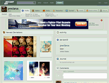 Tablet Screenshot of preclarus.deviantart.com