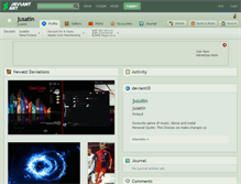 Tablet Screenshot of jusatin.deviantart.com