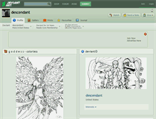 Tablet Screenshot of descendant.deviantart.com