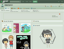 Tablet Screenshot of kibafan321.deviantart.com
