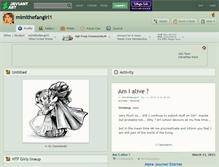 Tablet Screenshot of mimithefangirl1.deviantart.com