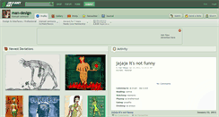 Desktop Screenshot of man-design.deviantart.com