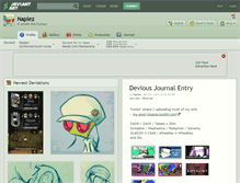 Tablet Screenshot of naplez.deviantart.com