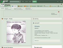 Tablet Screenshot of kirisame.deviantart.com