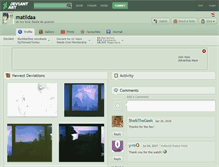 Tablet Screenshot of matildaa.deviantart.com