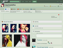 Tablet Screenshot of crazycrandyfloss.deviantart.com
