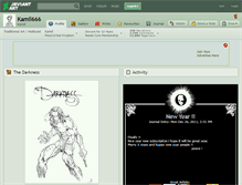 Tablet Screenshot of kamil666.deviantart.com