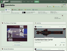 Tablet Screenshot of gratefulreflex.deviantart.com