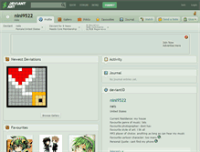 Tablet Screenshot of nini9522.deviantart.com