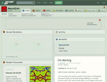 Tablet Screenshot of max44244.deviantart.com