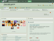 Tablet Screenshot of choco-latte-squirrel.deviantart.com