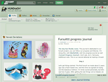 Tablet Screenshot of hundragirl.deviantart.com