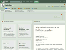 Tablet Screenshot of masterhenry.deviantart.com