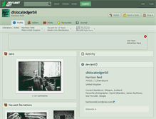 Tablet Screenshot of dislocatedgerbil.deviantart.com