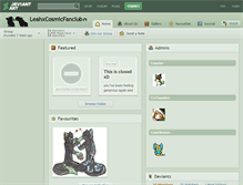 Tablet Screenshot of leahxcosmicfanclub.deviantart.com