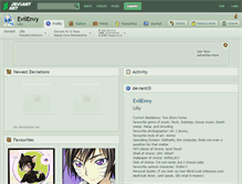 Tablet Screenshot of evilenvy.deviantart.com