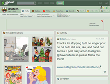 Tablet Screenshot of dhulteen.deviantart.com