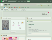 Tablet Screenshot of maplewind.deviantart.com