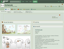 Tablet Screenshot of nicchancute.deviantart.com