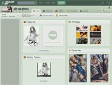 Tablet Screenshot of pin-up-girls.deviantart.com