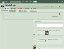 Tablet Screenshot of linkinstarshadow.deviantart.com