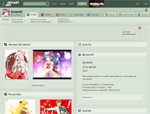 Tablet Screenshot of lovemii.deviantart.com