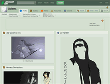 Tablet Screenshot of golems.deviantart.com
