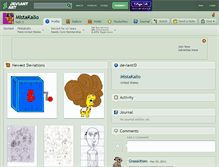 Tablet Screenshot of mistakalio.deviantart.com
