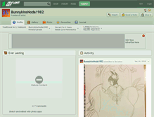 Tablet Screenshot of bunnykinsnoda1982.deviantart.com