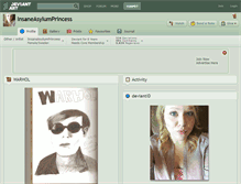 Tablet Screenshot of insaneasylumprincess.deviantart.com