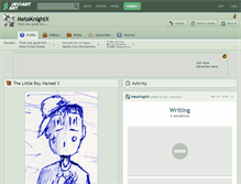 Tablet Screenshot of metaknightx.deviantart.com