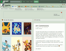 Tablet Screenshot of clearkid.deviantart.com
