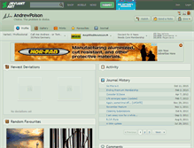 Tablet Screenshot of andrewpoison.deviantart.com
